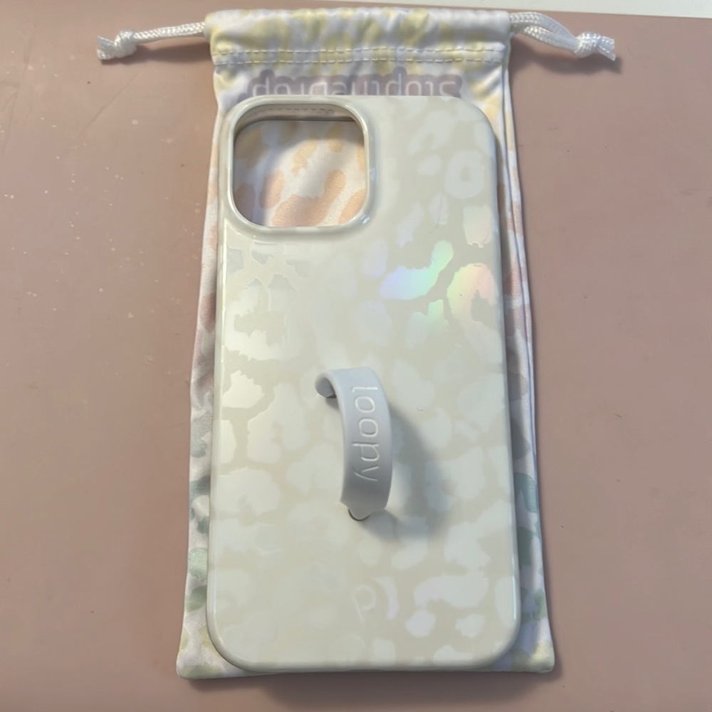 White Opal Leopard Loopy iPhone 13 Pro Max